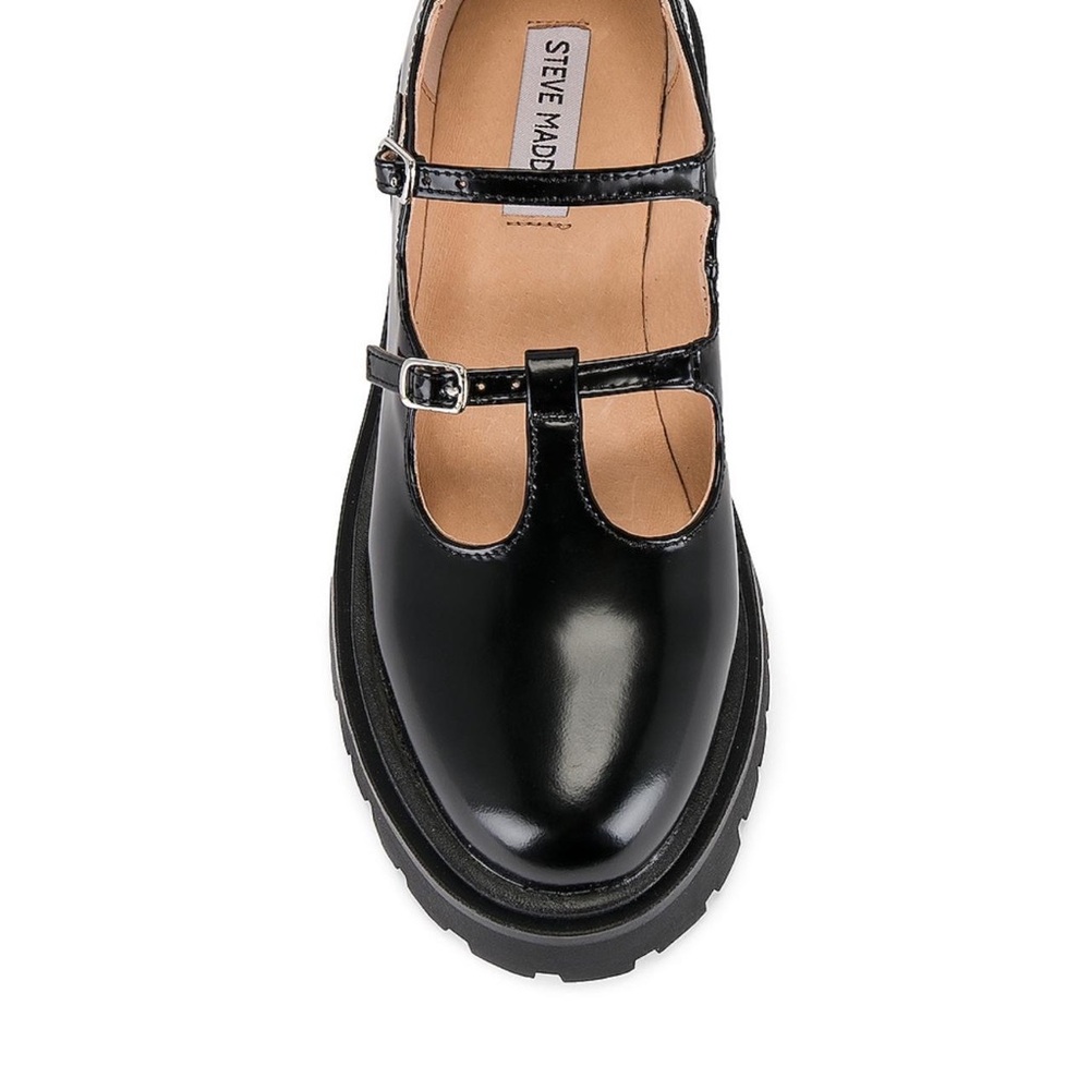 Steve Madden Black Mary Jane Flats